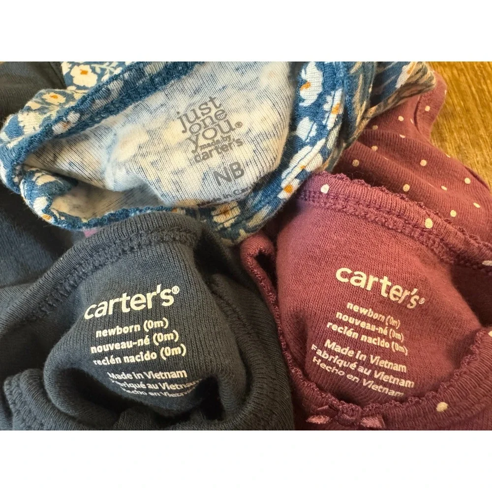 Carters Baby Girl Newborn Outfits Tee‎ Shirts L/S Bodysuits Clothes Lot Grandma
